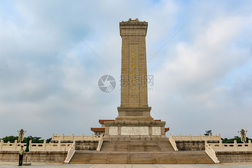 A scenic view of Beijing Dongcheng Renmin Yingxiong Jinianbei