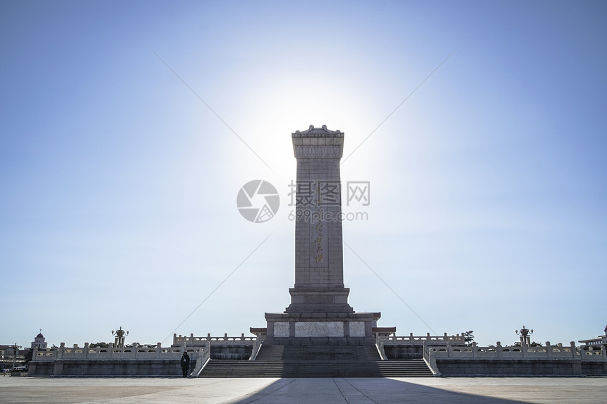 A scenic view of Beijing Dongcheng Renmin Yingxiong Jinianbei