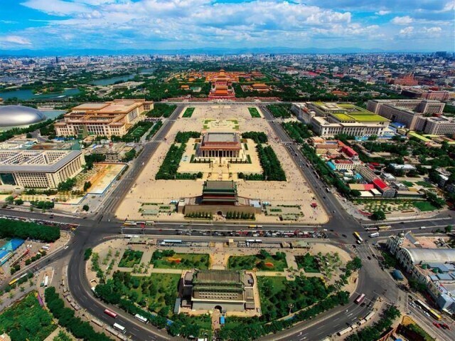 A scenic view of Beijing Dongcheng Shejitan