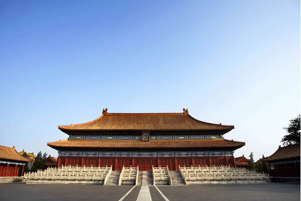 A scenic view of Beijing Dongcheng Taimiao