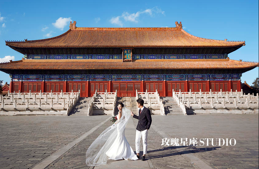 A scenic view of Beijing Dongcheng Taimiao