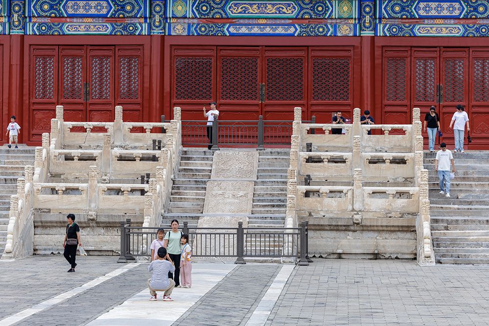 A scenic view of Beijing Dongcheng Taimiao