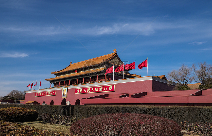 A scenic view of Beijing Dongcheng Tiananmen