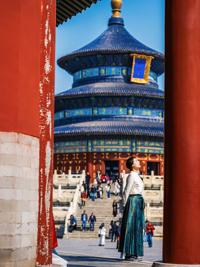 A scenic view of Beijing Dongcheng Tiantan