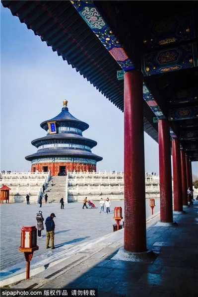 A scenic view of Beijing Dongcheng Tiantan