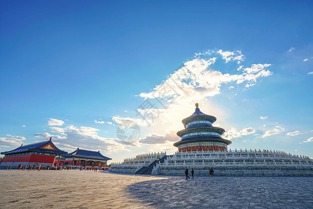 A scenic view of Beijing Dongcheng Tiantan