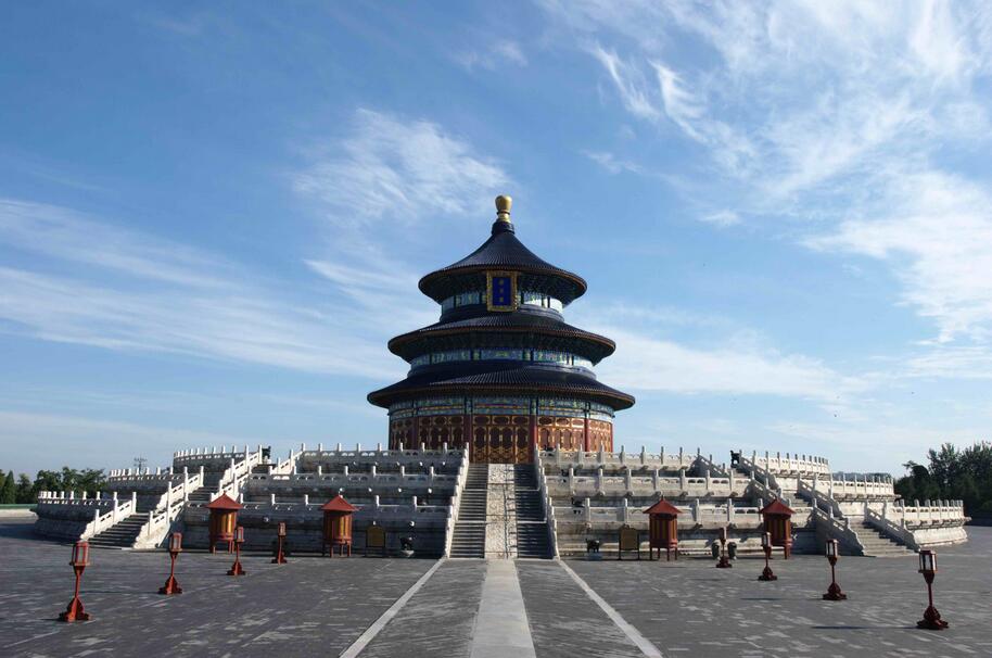 A scenic view of Beijing Dongcheng Tiantan