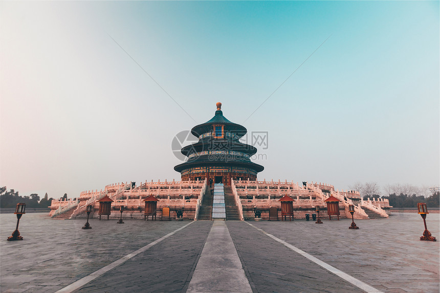 A scenic view of Beijing Dongcheng Tiantan