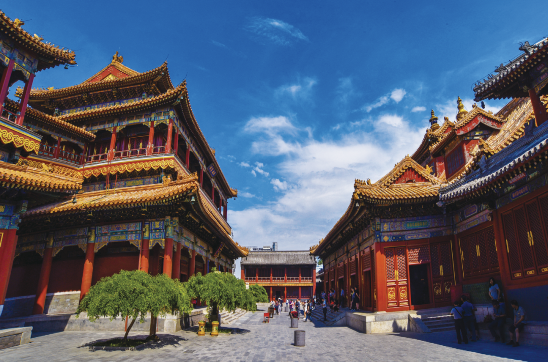 A scenic view of Beijing Dongcheng Yonghegong