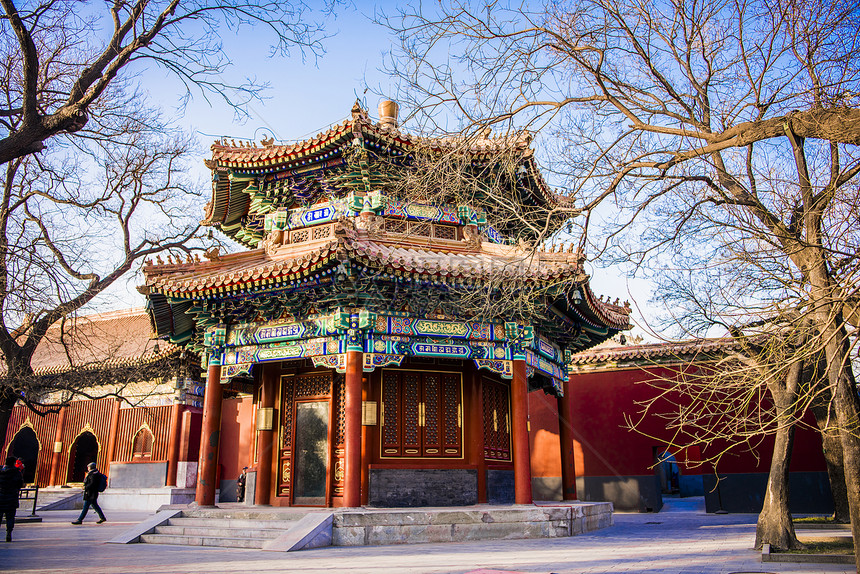 A scenic view of Beijing Dongcheng Yonghegong
