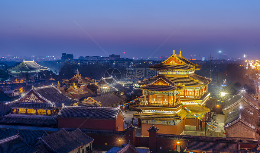 A scenic view of Beijing Dongcheng Yonghegong