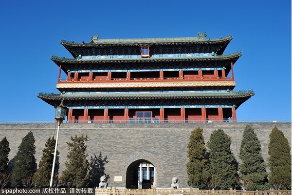 A scenic view of Beijing Dongcheng Zhengyangmen