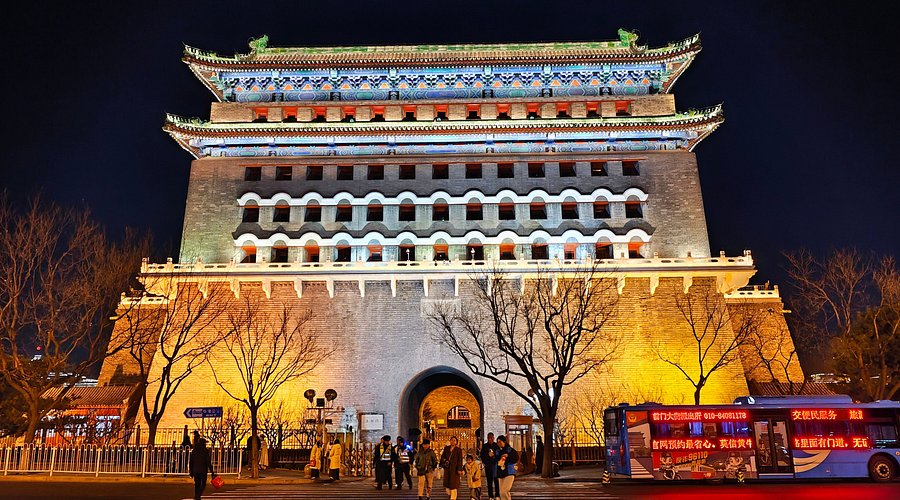 A scenic view of Beijing Dongcheng Zhengyangmen
