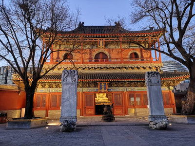 A scenic view of Beijing Dongcheng Zhihuasi