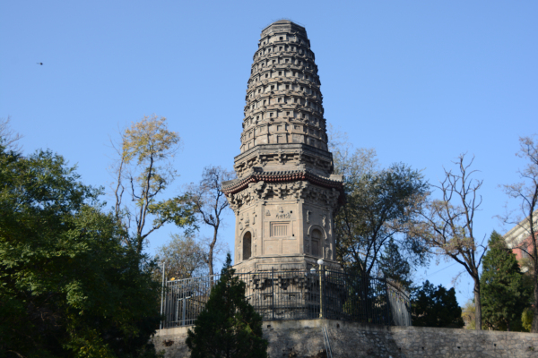 A scenic view of Beijing Fangshan Wanfotang Kongshuidong Shike Ji Ta