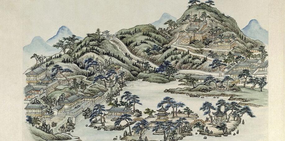 A scenic view of Beijing Haidian Jingmingyuan