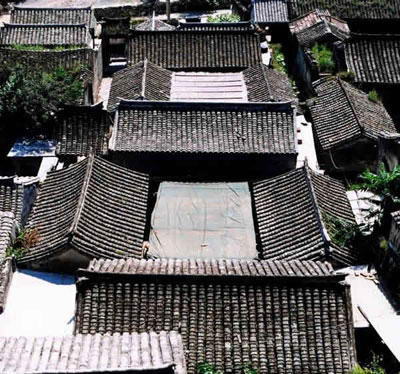 A scenic view of Beijing Mentougou Cuandixia Cun Gujianzhuqun