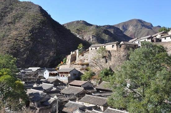 A scenic view of Beijing Mentougou Cuandixia Cun Gujianzhuqun