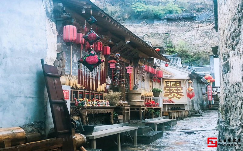 A scenic view of Beijing Mentougou Cuandixia Cun Gujianzhuqun