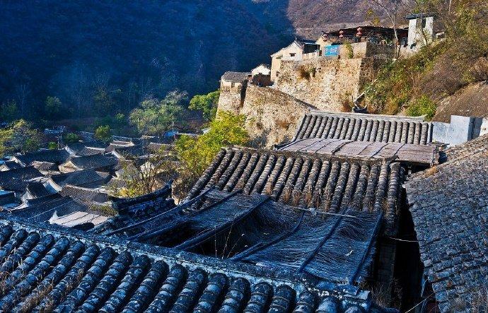 A scenic view of Beijing Mentougou Cuandixia Cun Gujianzhuqun
