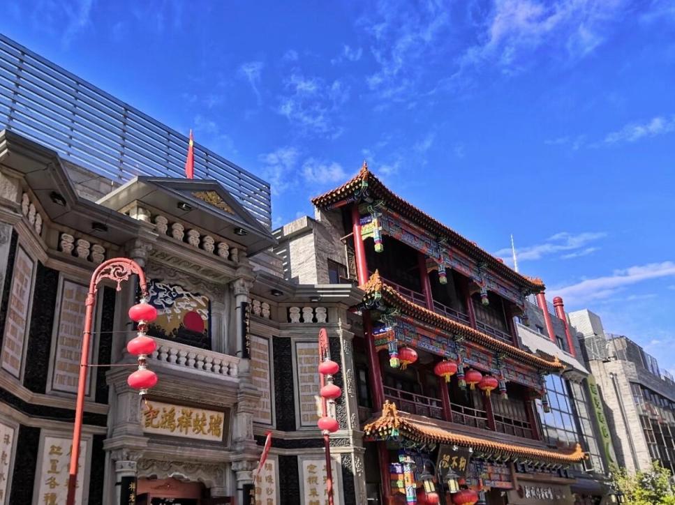 A scenic view of Beijing Xicheng Dashilan Shangye Jianzhu