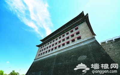A scenic view of Beijing Xicheng Deshengmen Jianlou