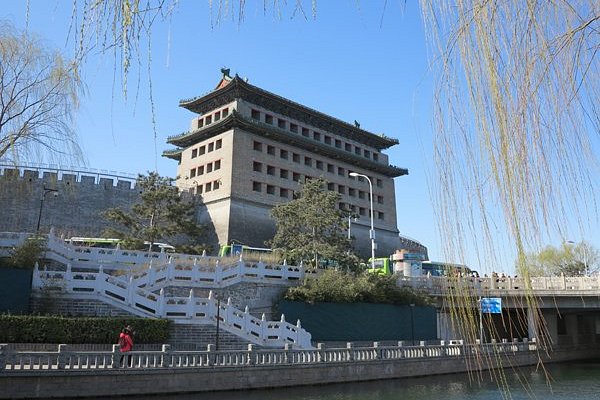 A scenic view of Beijing Xicheng Deshengmen Jianlou