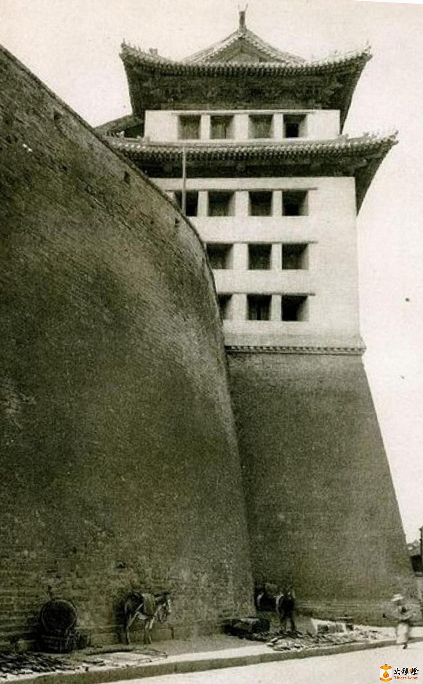 A scenic view of Beijing Xicheng Deshengmen Jianlou