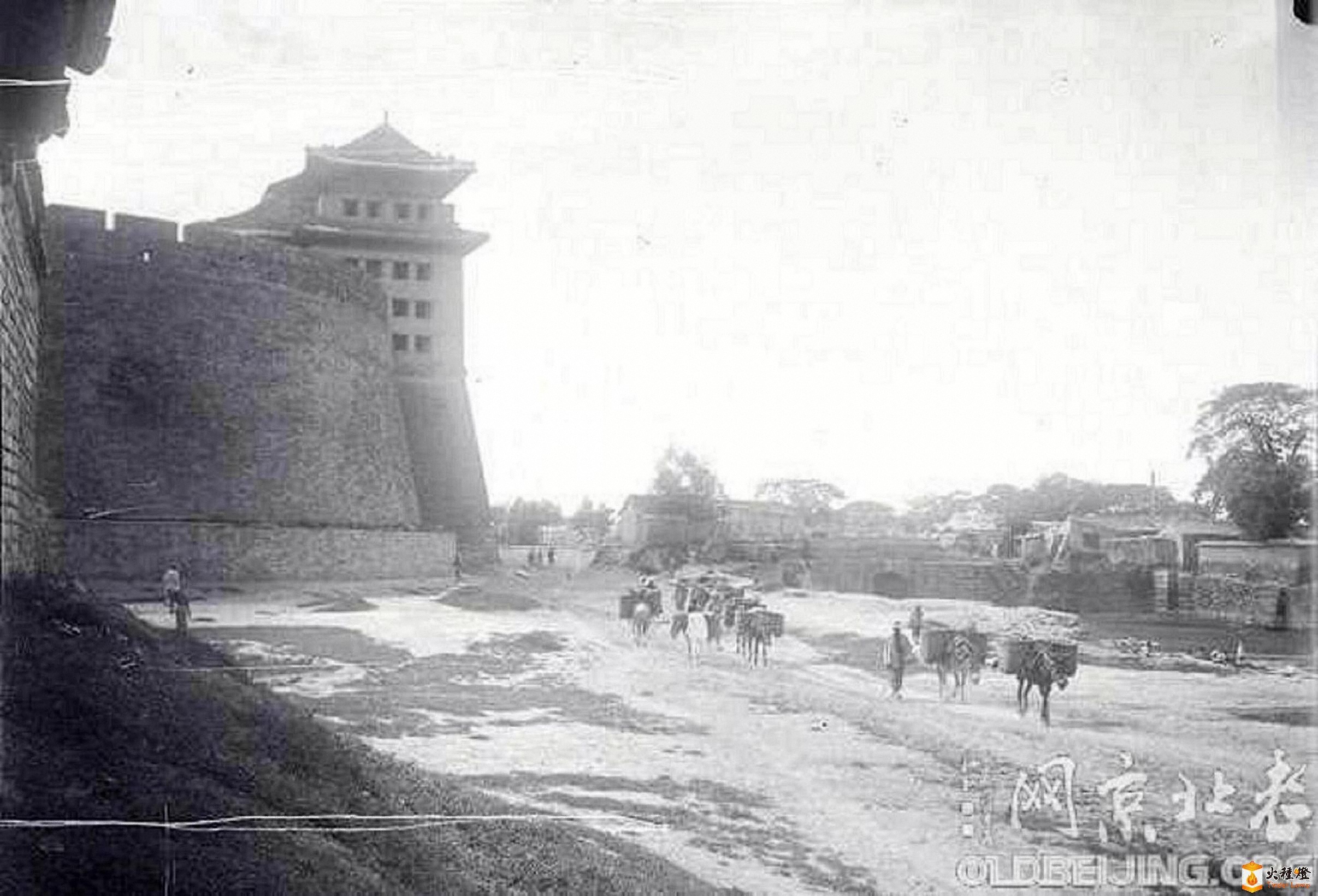 A scenic view of Beijing Xicheng Deshengmen Jianlou