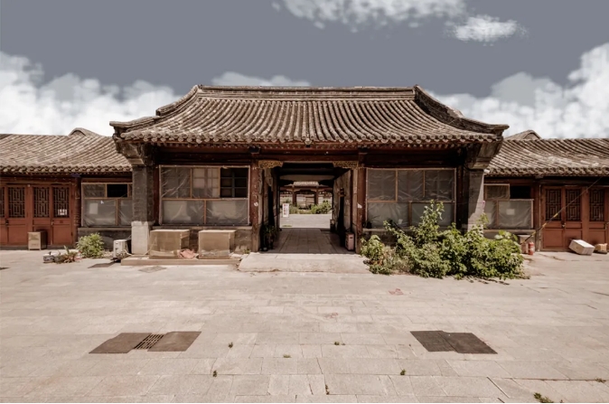 A scenic view of Beijing Xicheng Guoli Mengzang Xuexiao Jiuzhi