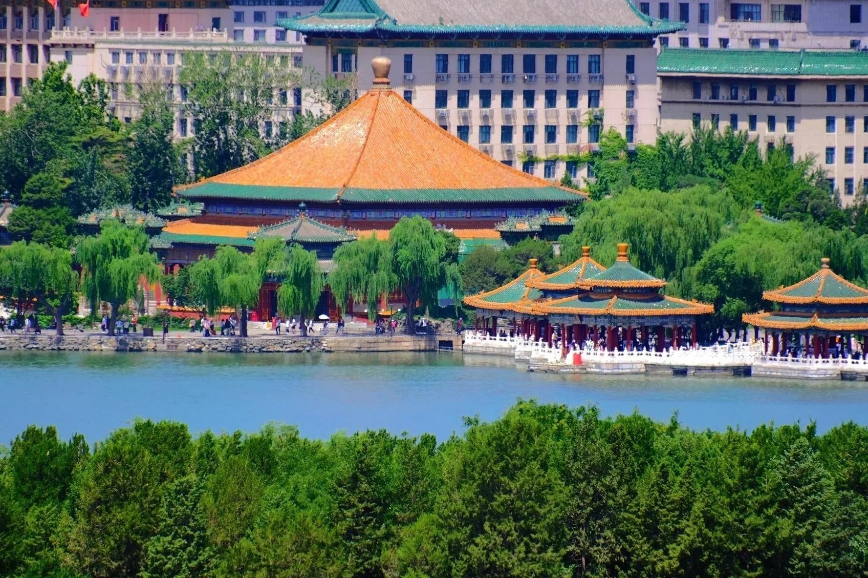 A scenic view of Beijing Xicheng Jingshan