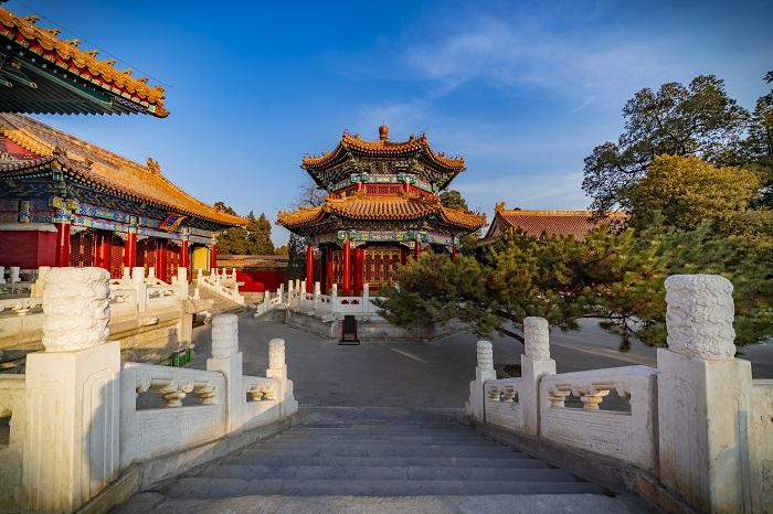 A scenic view of Beijing Xicheng Jingshan