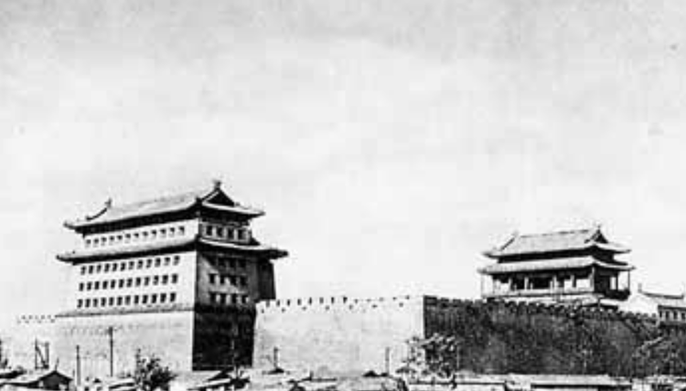 A scenic view of Beijing Xicheng Ming Beijingcheng Chengqiang Yicun