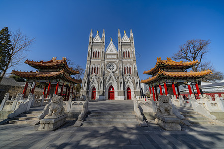 A scenic view of Beijing Xicheng Xishiku Jiaotang