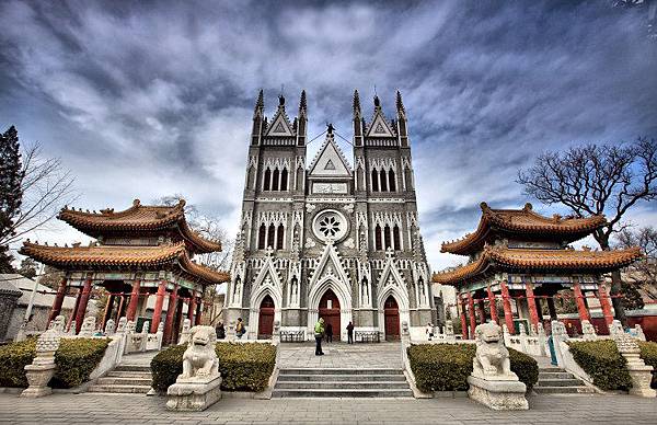 A scenic view of Beijing Xicheng Xishiku Jiaotang