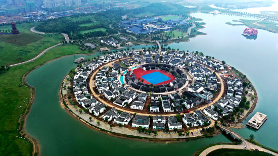 A scenic view of Bengbu Gaixia Yizhi