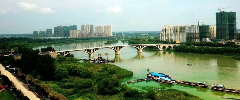 A scenic view of Bengbu Guohe Yiqiao