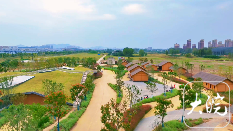 A scenic view of Bengbu Shuangdun Yizhi