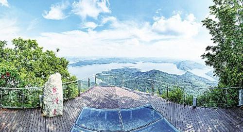 A scenic view of Benxi Wunushan Shancheng