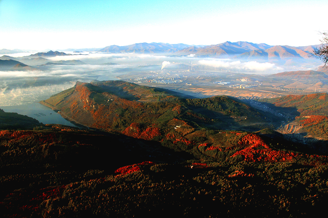 A scenic view of Benxi Wunushan Shancheng