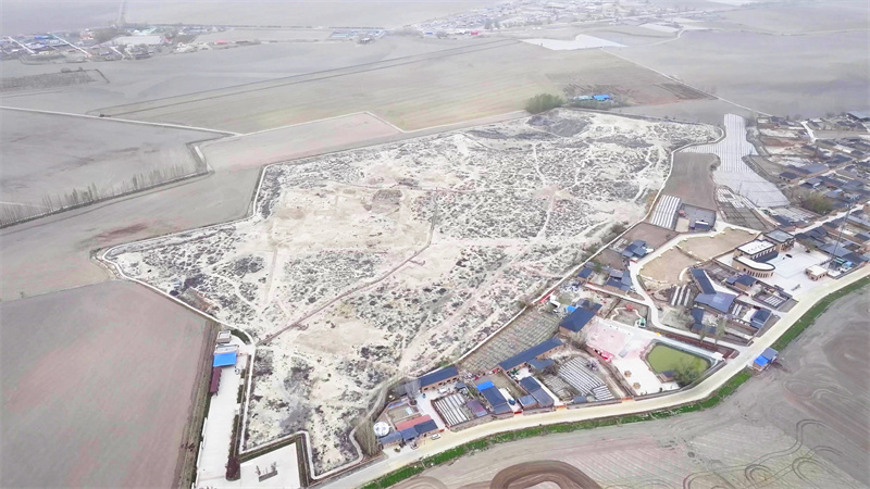 A scenic view of Bortala Dalete Gucheng Yizhi