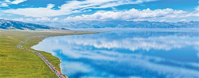A scenic view of Bortala Sailimuhu Gumuqun