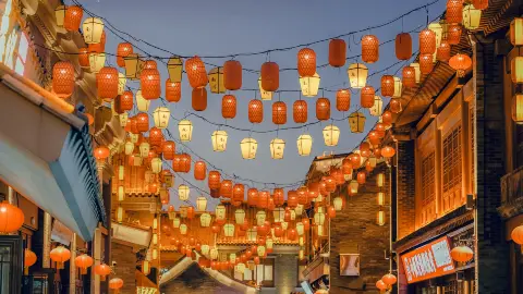 A scenic view of Cangzhou Botou Great Mosque