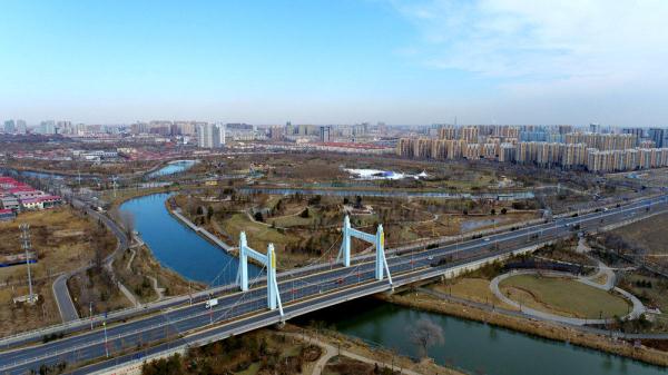 A scenic view of Cangzhou Dengying Bridge