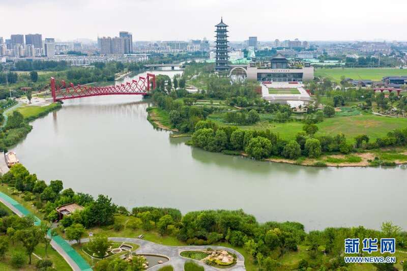 A scenic view of Cangzhou Fudi Cheng Site