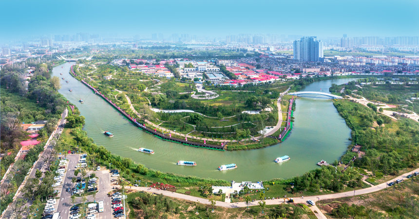 A scenic view of Cangzhou Jiu Cheng