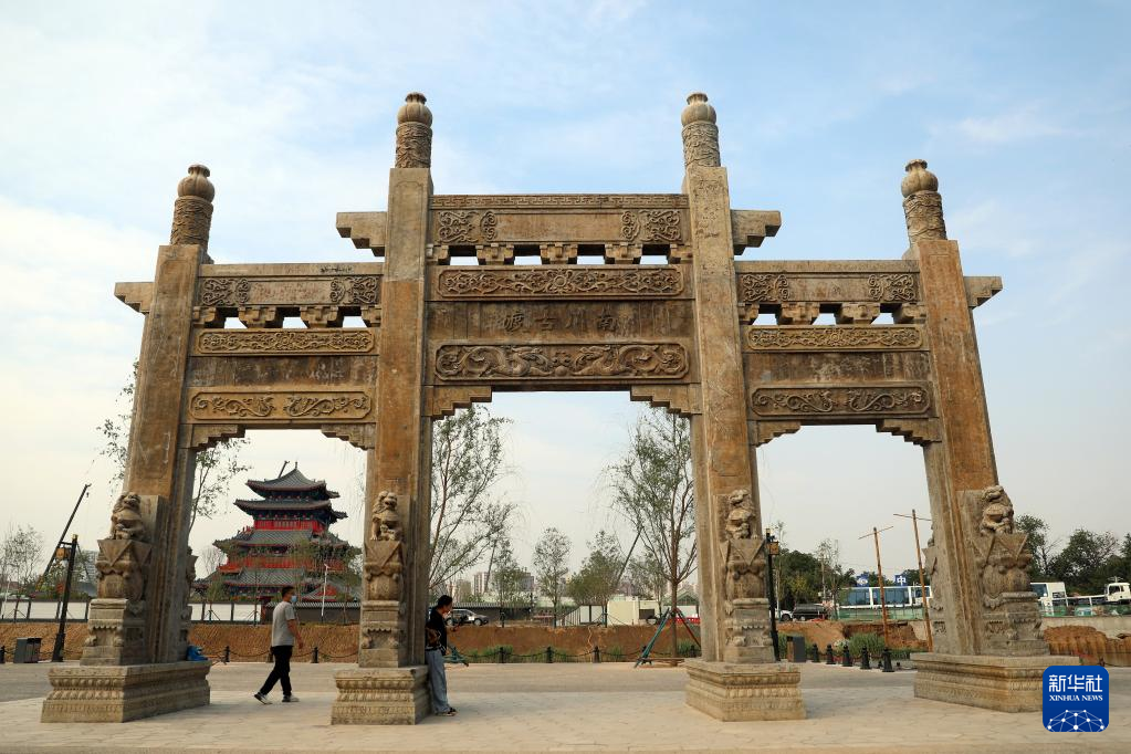 A scenic view of Cangzhou Wuyuan City Site