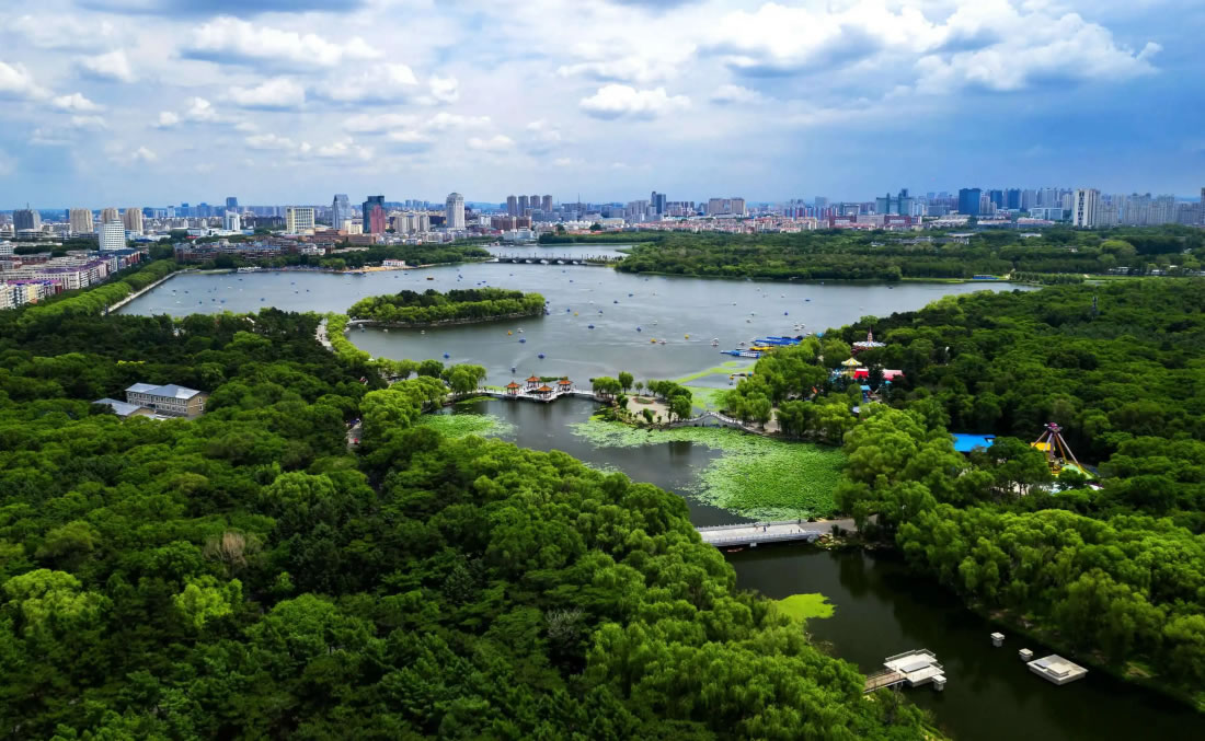A scenic view of Changchun Lantouwobao Yizhi