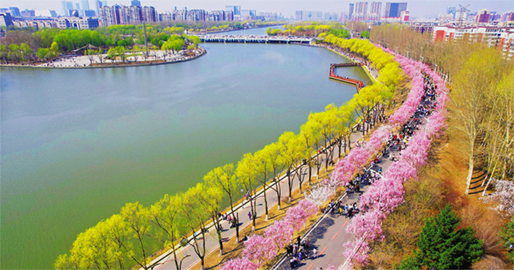 A scenic view of Changchun Lantouwobao Yizhi
