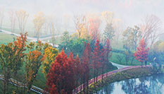 A scenic view of Changchun Nongan Wutaishan Yizhi